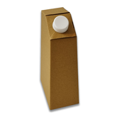 Willow 500ml Brown Kraft Paper Tea Flask With Handle (50 Pc Pack)